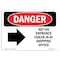 Signmission Safety Sign, OSHA Danger, 18" Height, Aluminum, Not An Entrance Check, Landscape, 1824-L-2167 OS-DS-A-1824-L-2167 - alternate 1